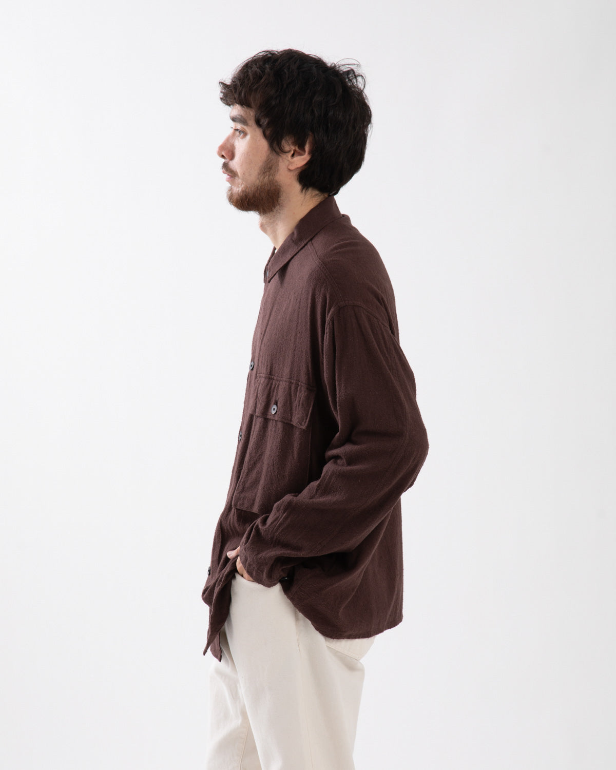 SILK FLANNEL FIELD SHIRT JACKET