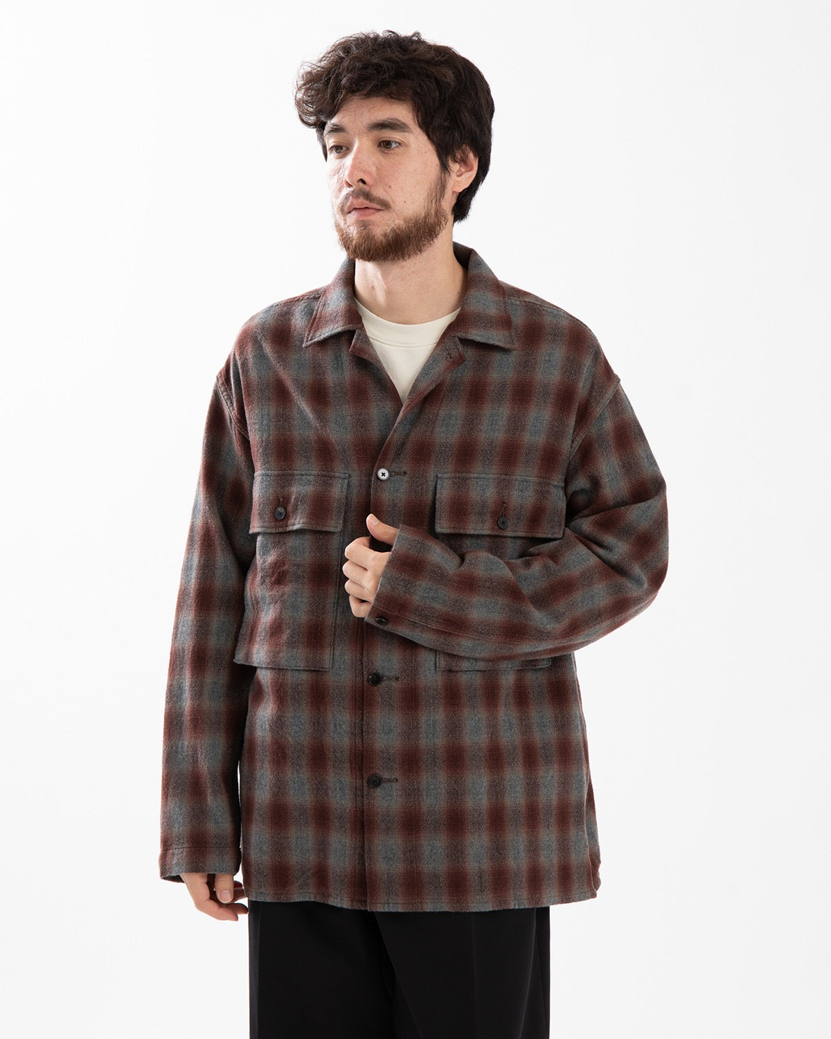 ALPACA WOOL FIELD SHIRT JACKET