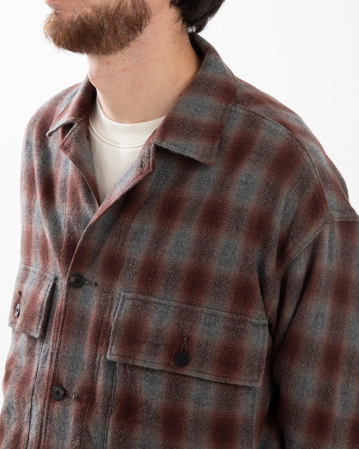 ALPACA WOOL FIELD SHIRT JACKET