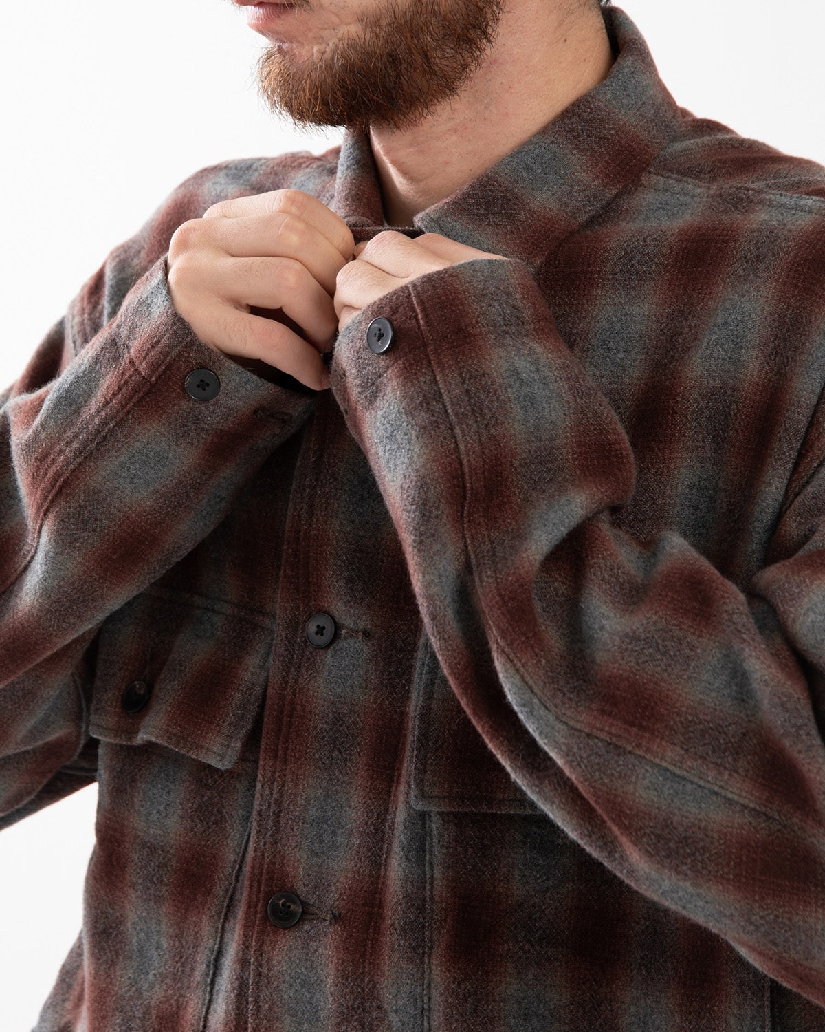 ALPACA WOOL FIELD SHIRT JACKET
