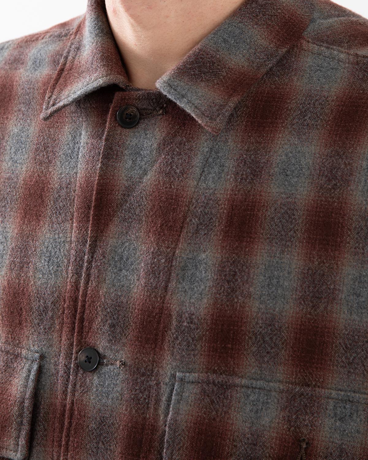 ALPACA WOOL FIELD SHIRT JACKET