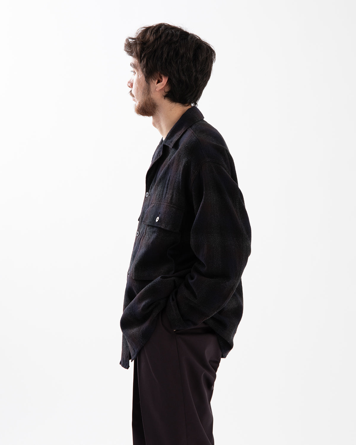 ALPACA WOOL FIELD SHIRT JACKET