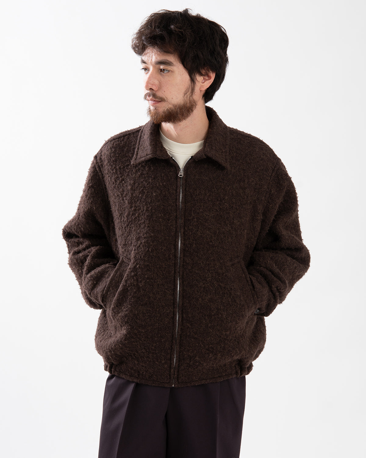 NAPPING WOOL ZIP BLOUSON