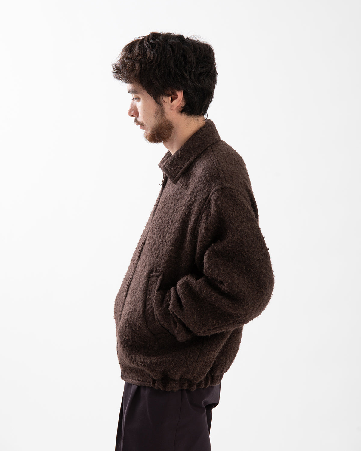 NAPPING WOOL ZIP BLOUSON