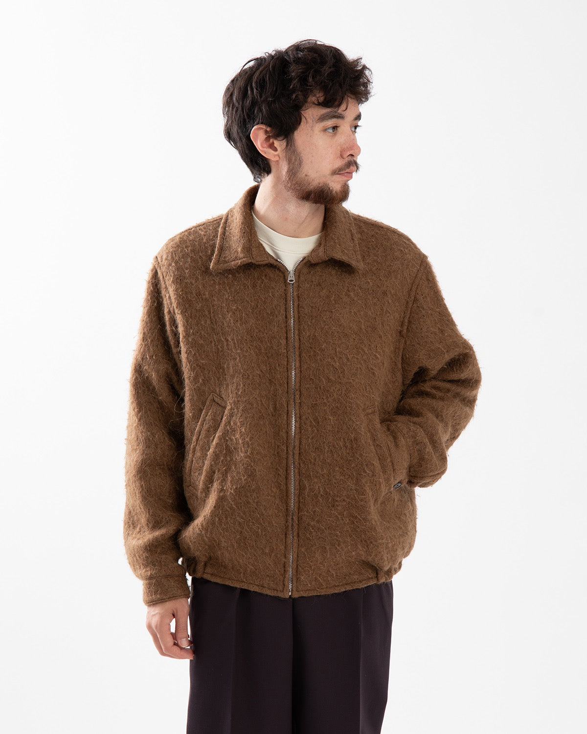 NAPPING WOOL ZIP BLOUSON