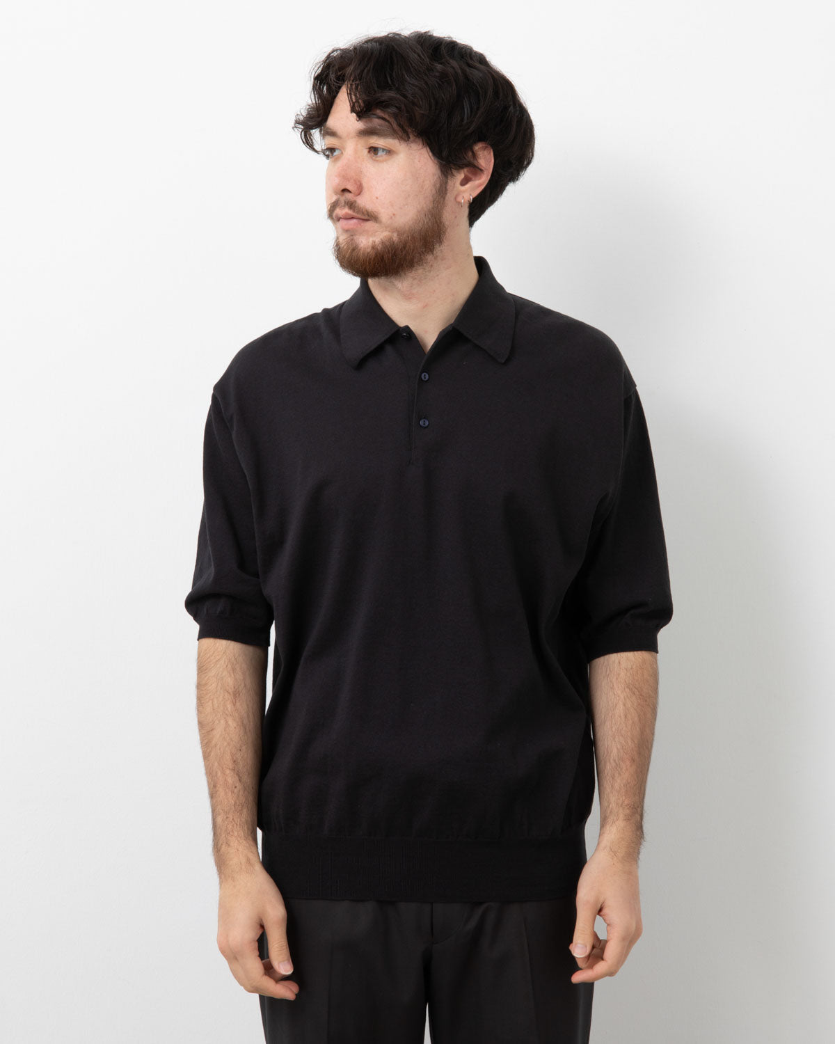 COTTON KNIT POLOSHIRT