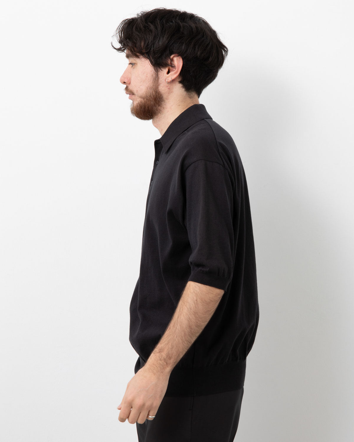 COTTON KNIT POLOSHIRT