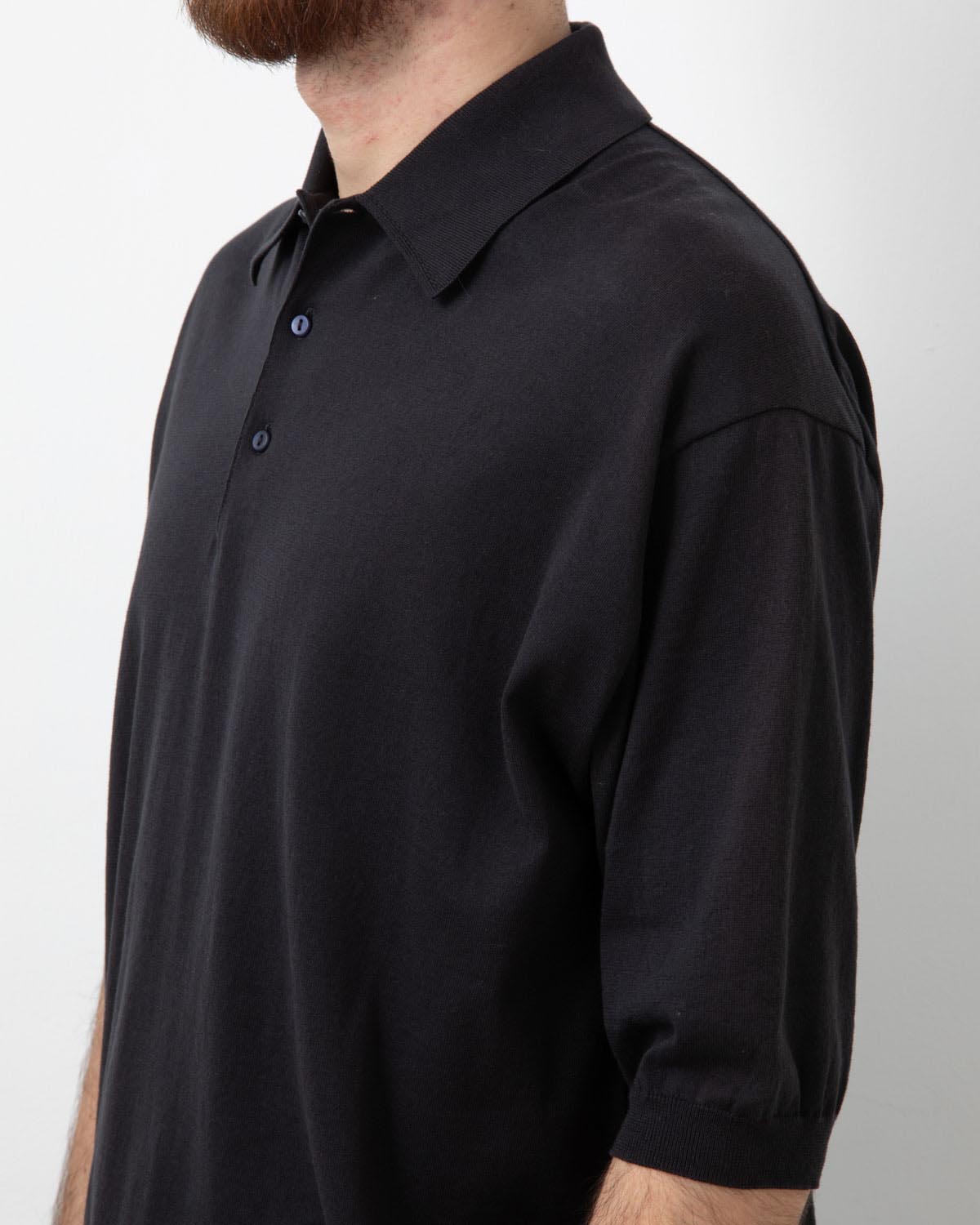 COTTON KNIT POLOSHIRT