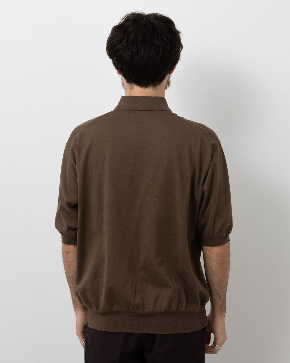 COTTON KNIT POLOSHIRT