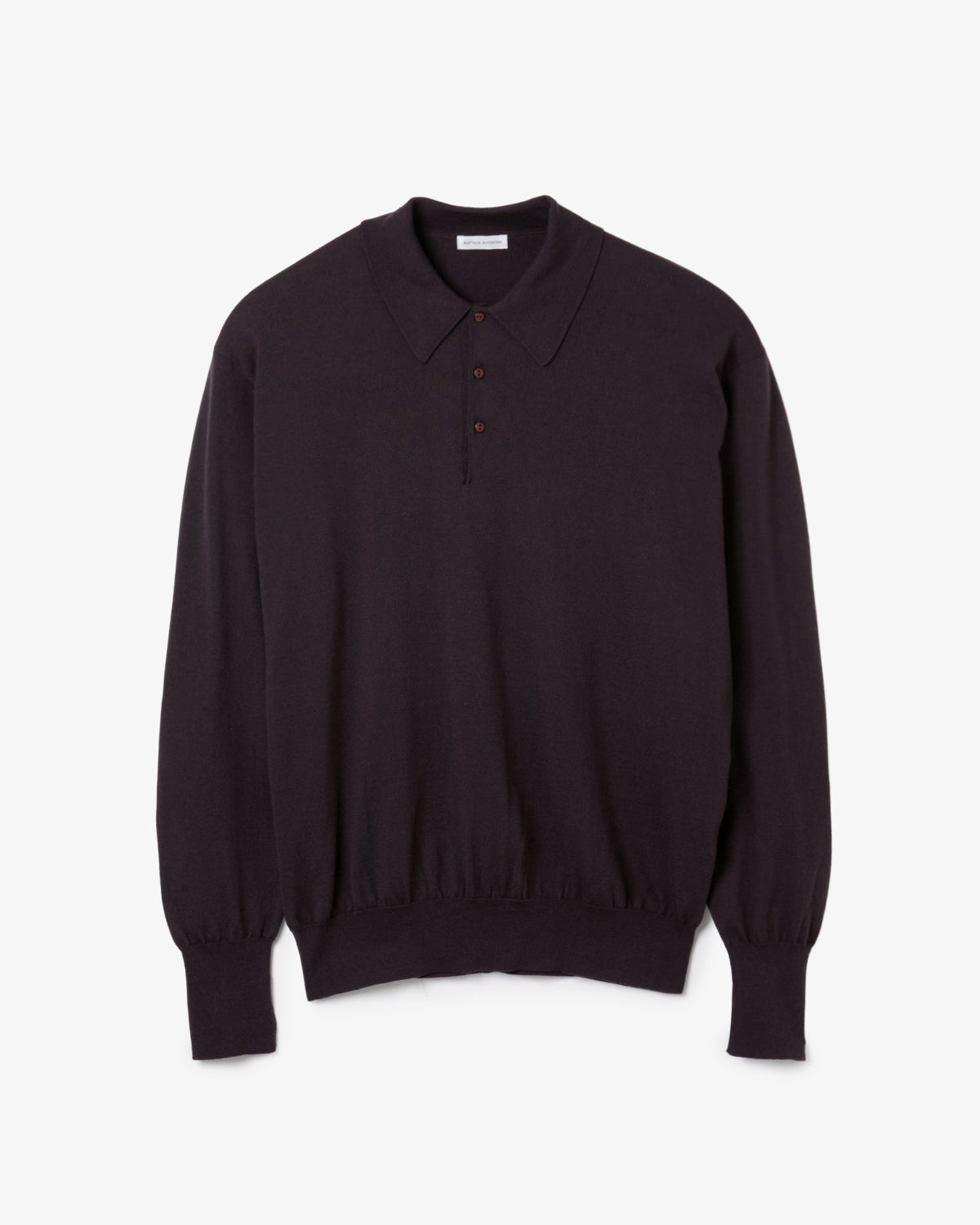 COTTON WOOL HIGH-GAGE KNIT POLO