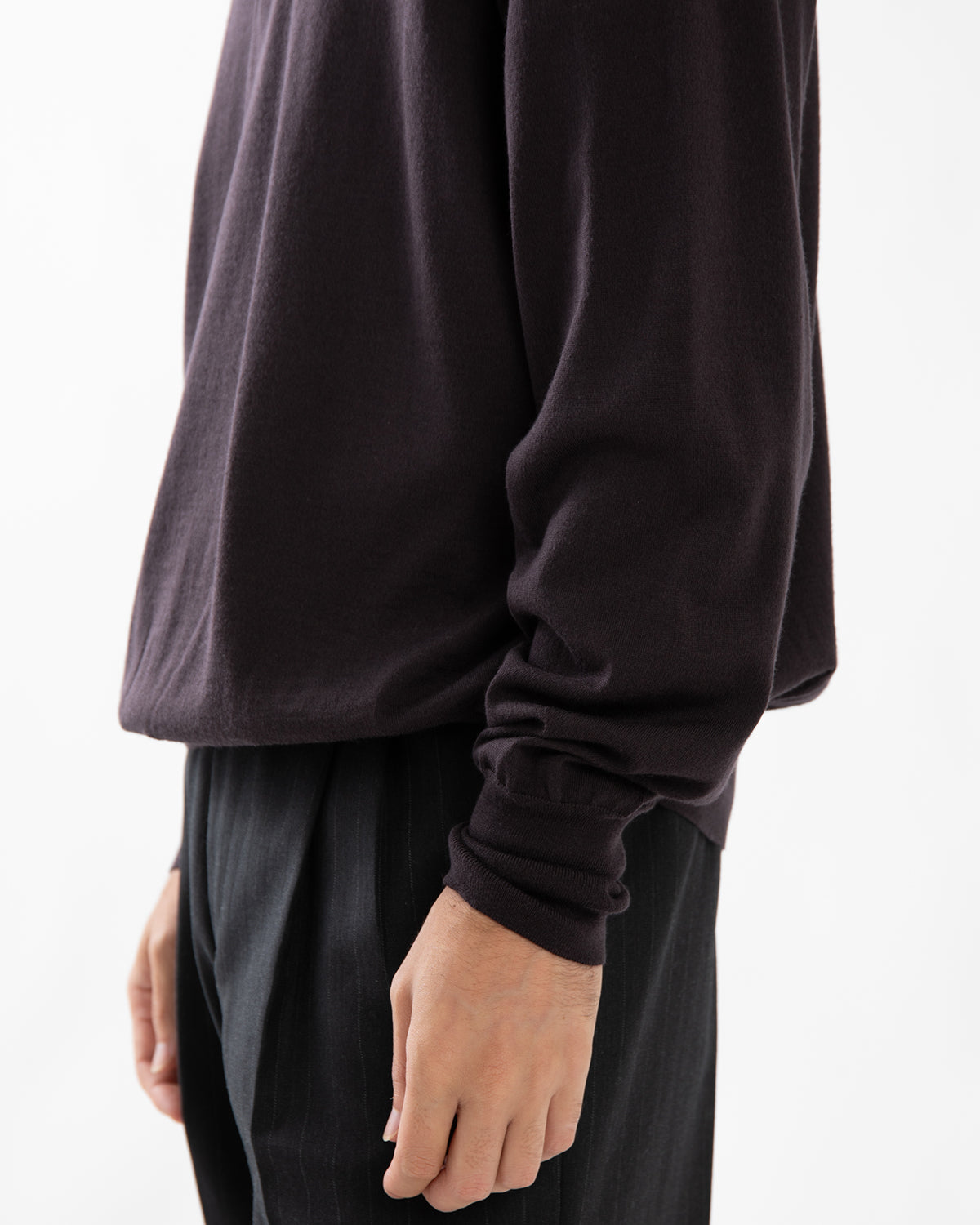 COTTON WOOL HIGH-GAGE KNIT POLO