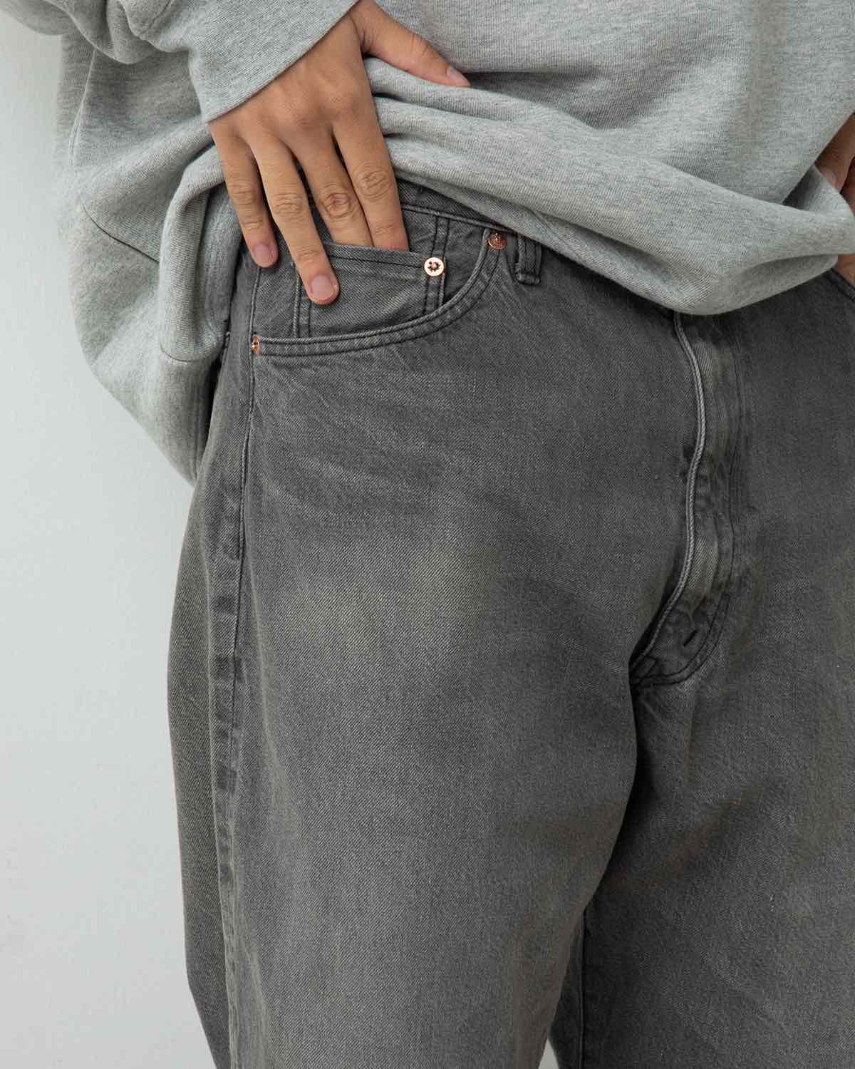 5P ZIPPER FRONT DENIM PANTS