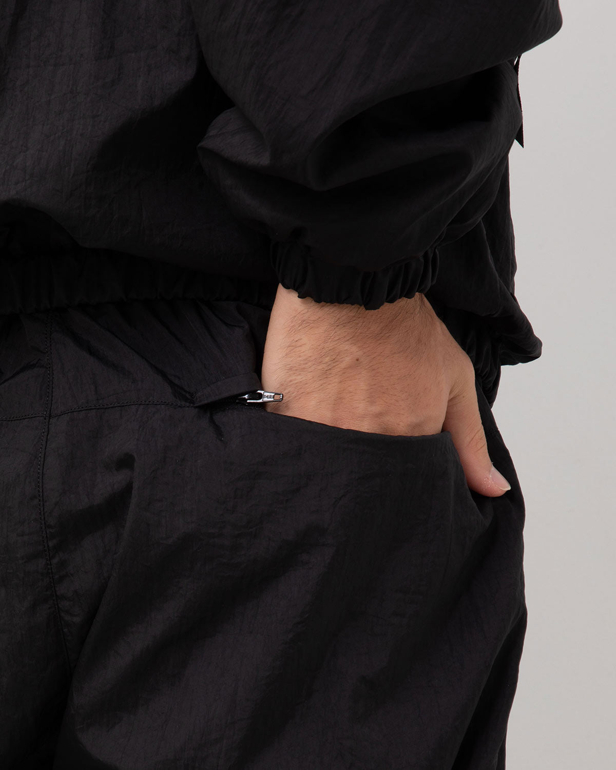 SHRINKED NYLON TRACK PANTS