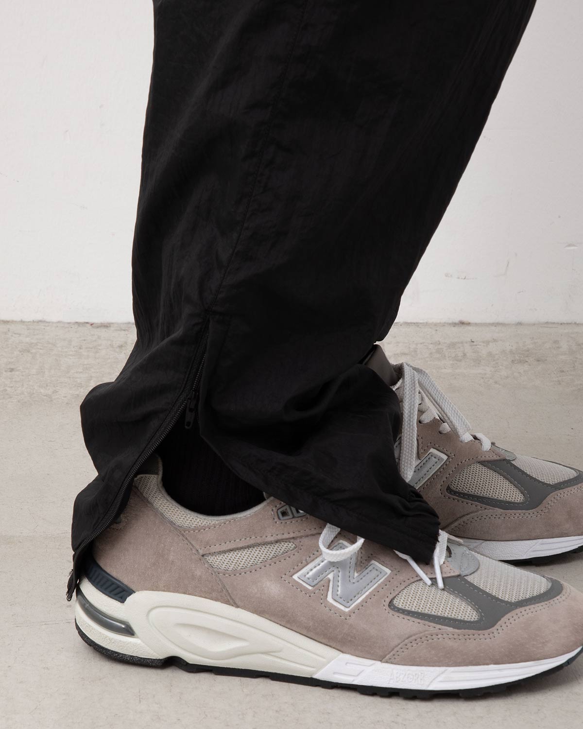 SHRINKED NYLON TRACK PANTS