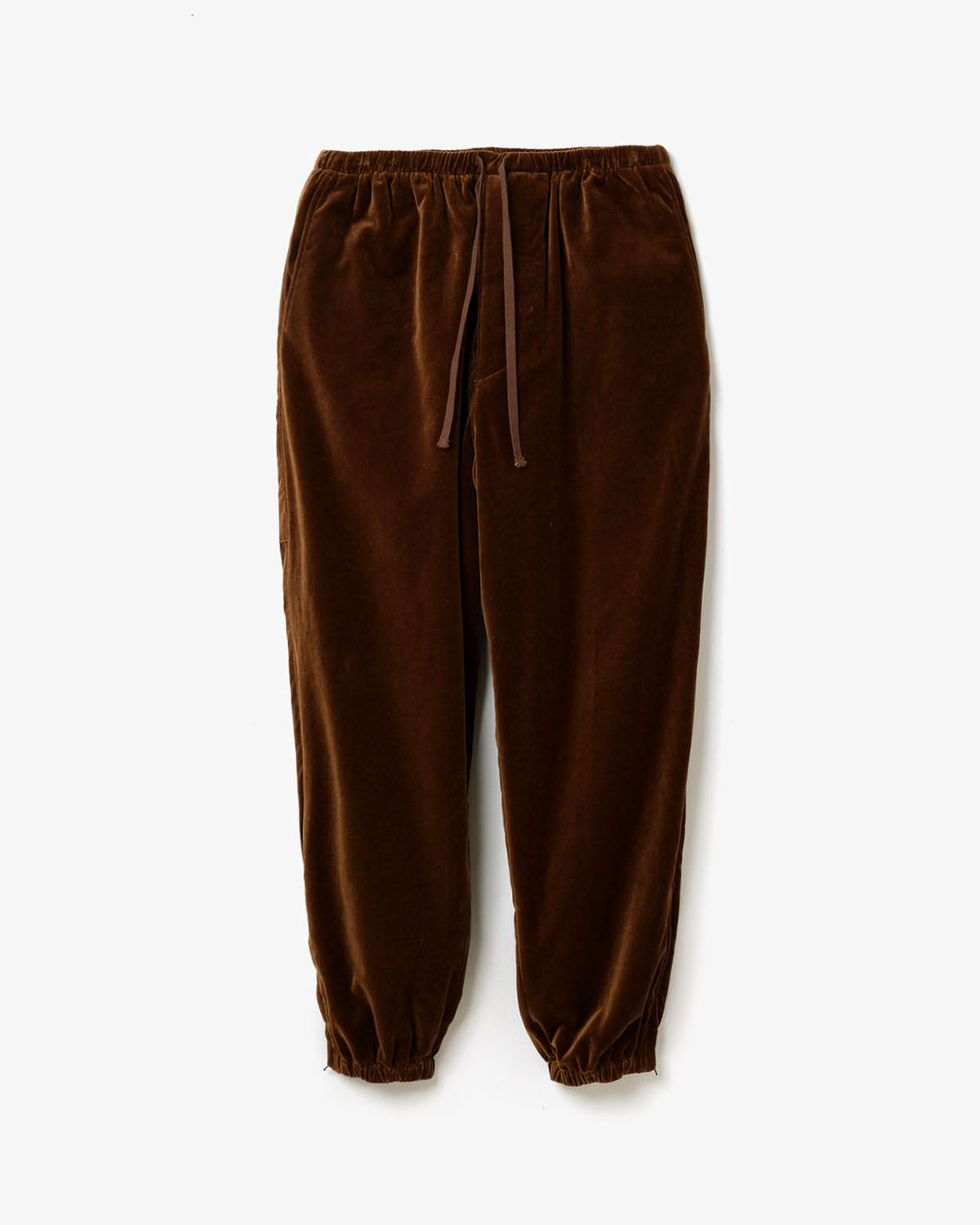 COTTON VELVET TRACK PANTS