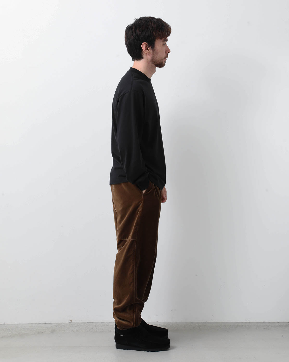 COTTON VELVET TRACK PANTS