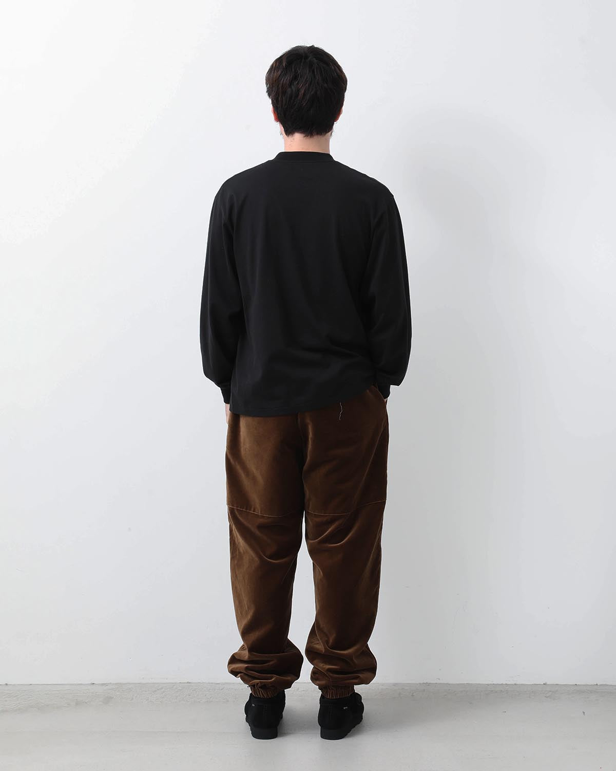 COTTON VELVET TRACK PANTS