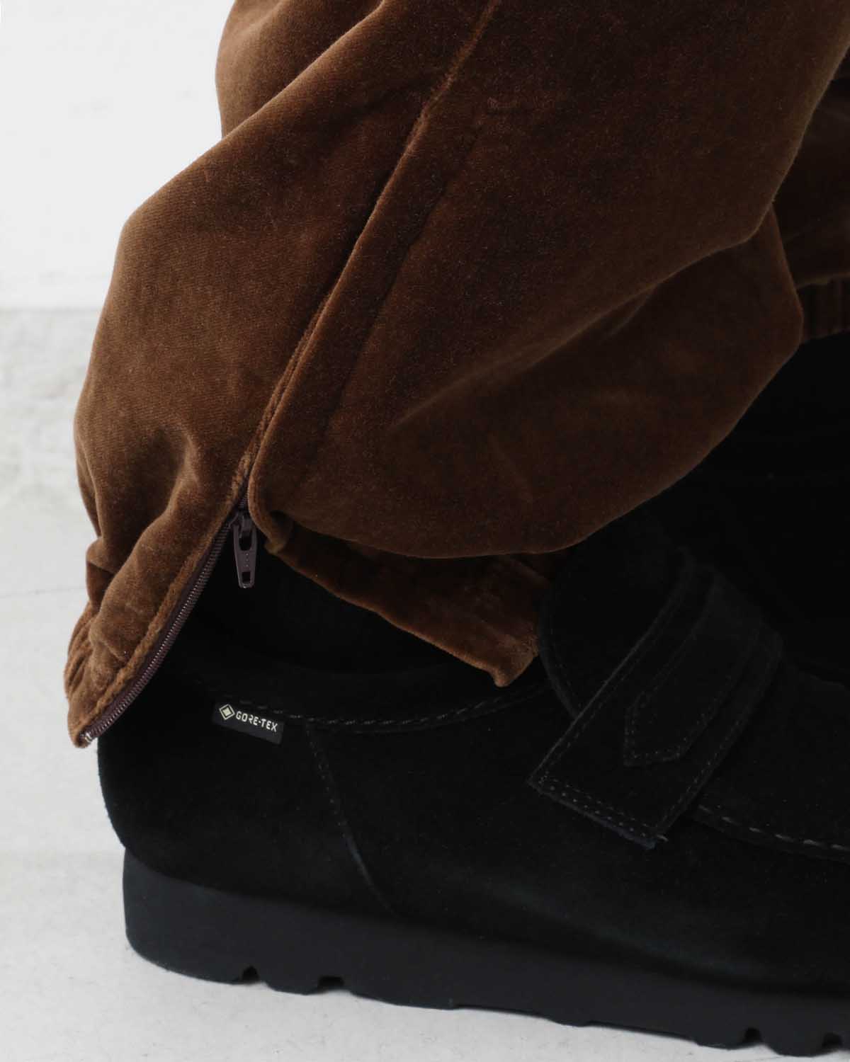 COTTON VELVET TRACK PANTS