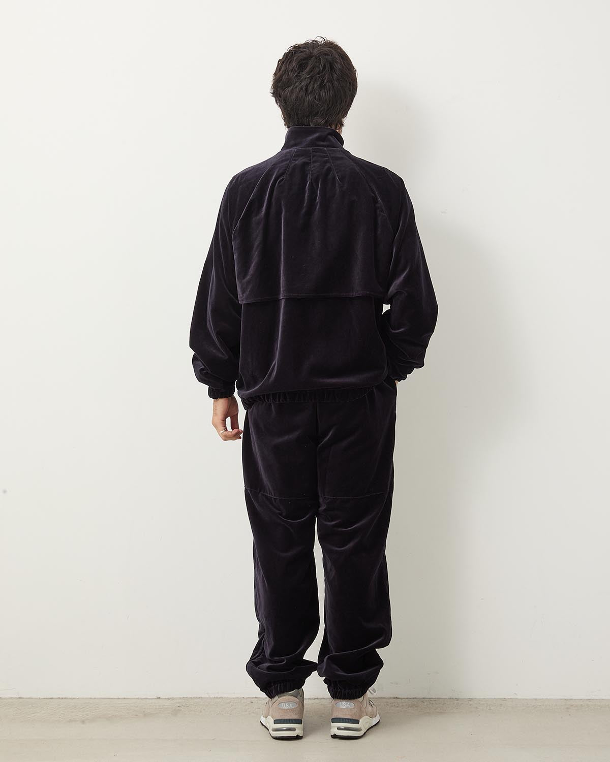 COTTON VELVET TRACK PANTS