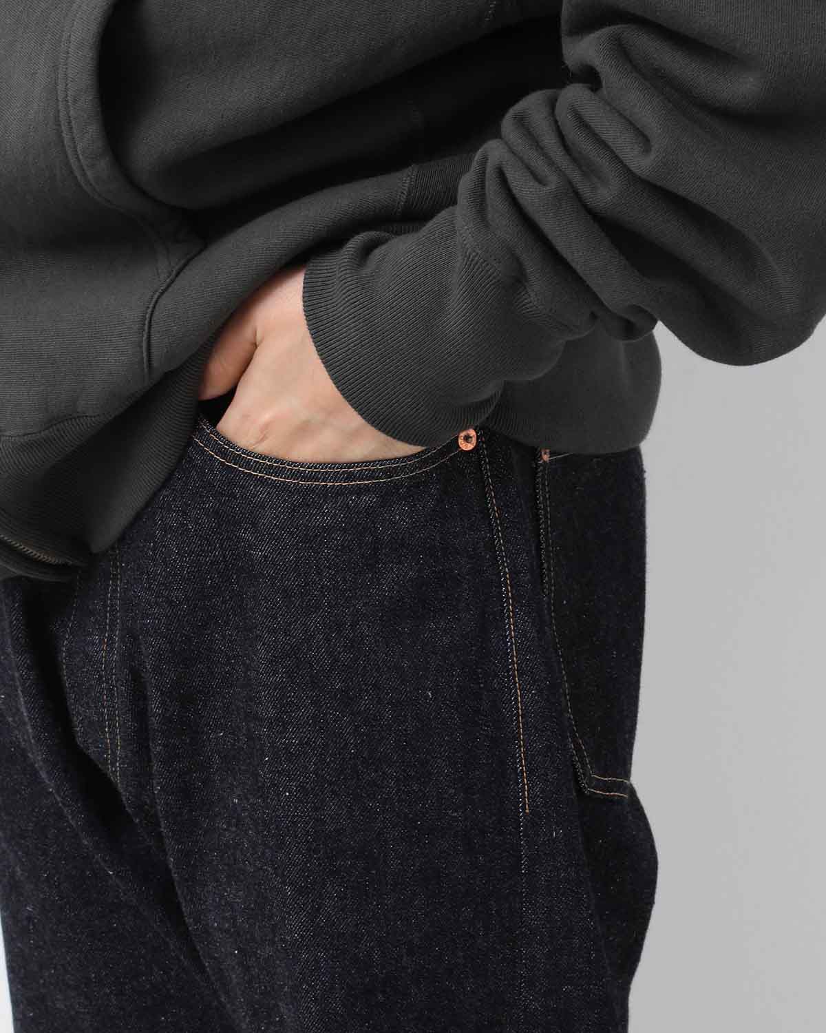 5P ZIPPER FRONT DENIM PANTS