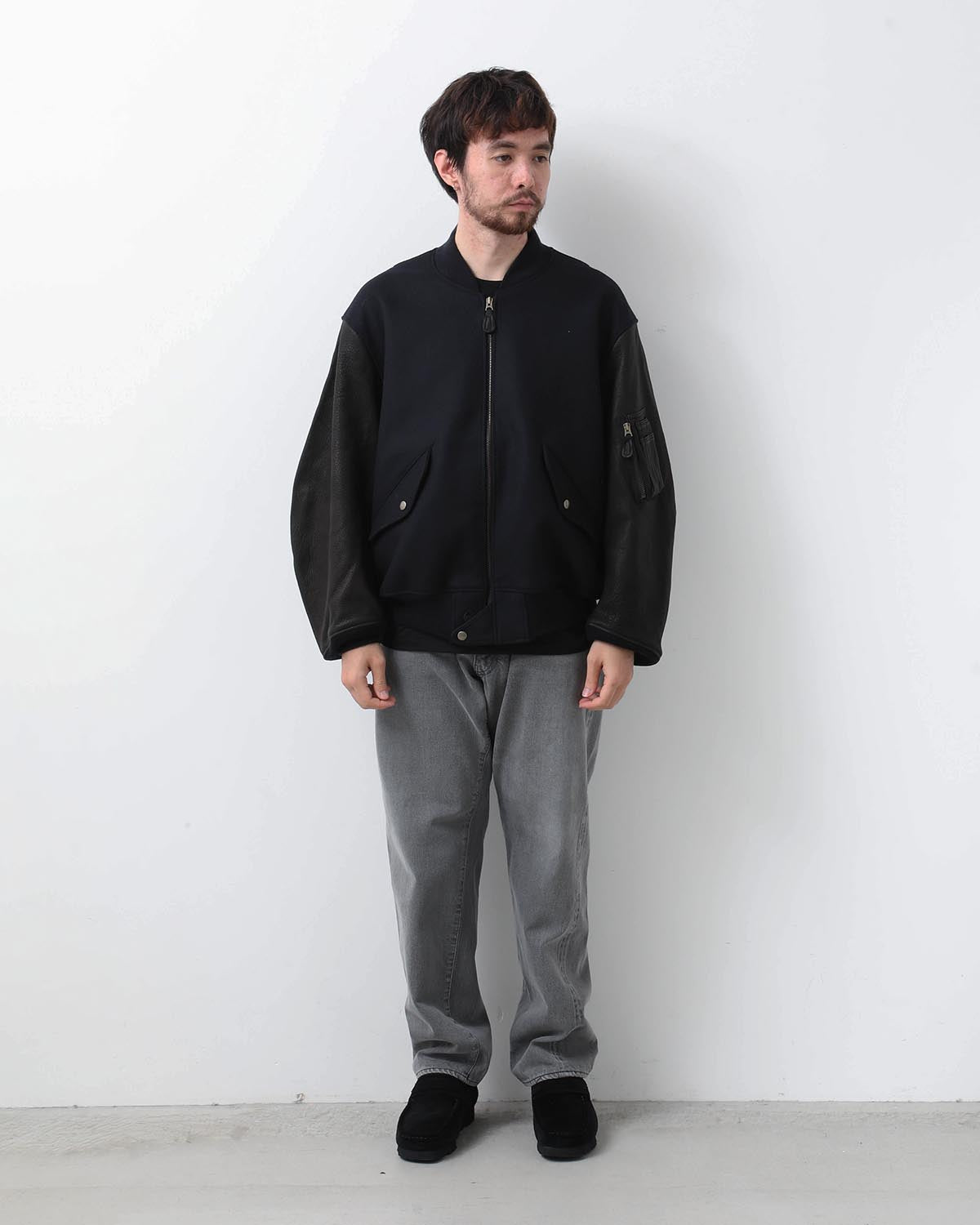 5P ZIPPER FRONT DENIM PANTS