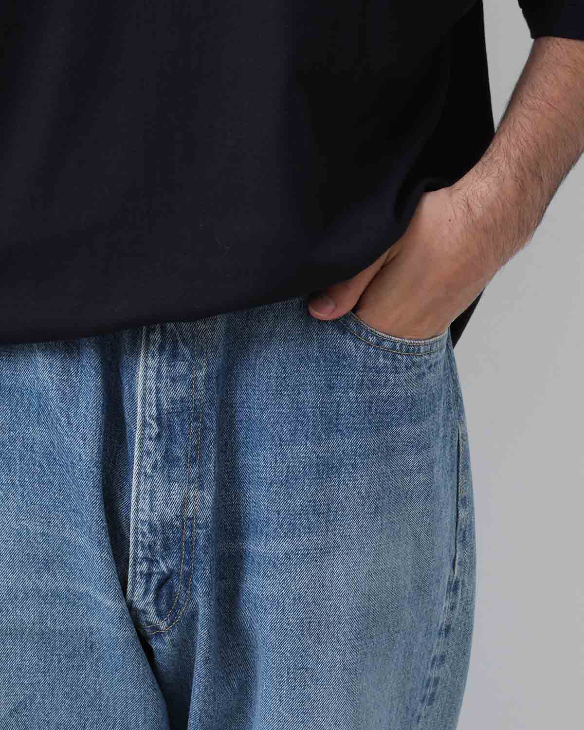 5P ZIPPER FRONT DENIM PANTS