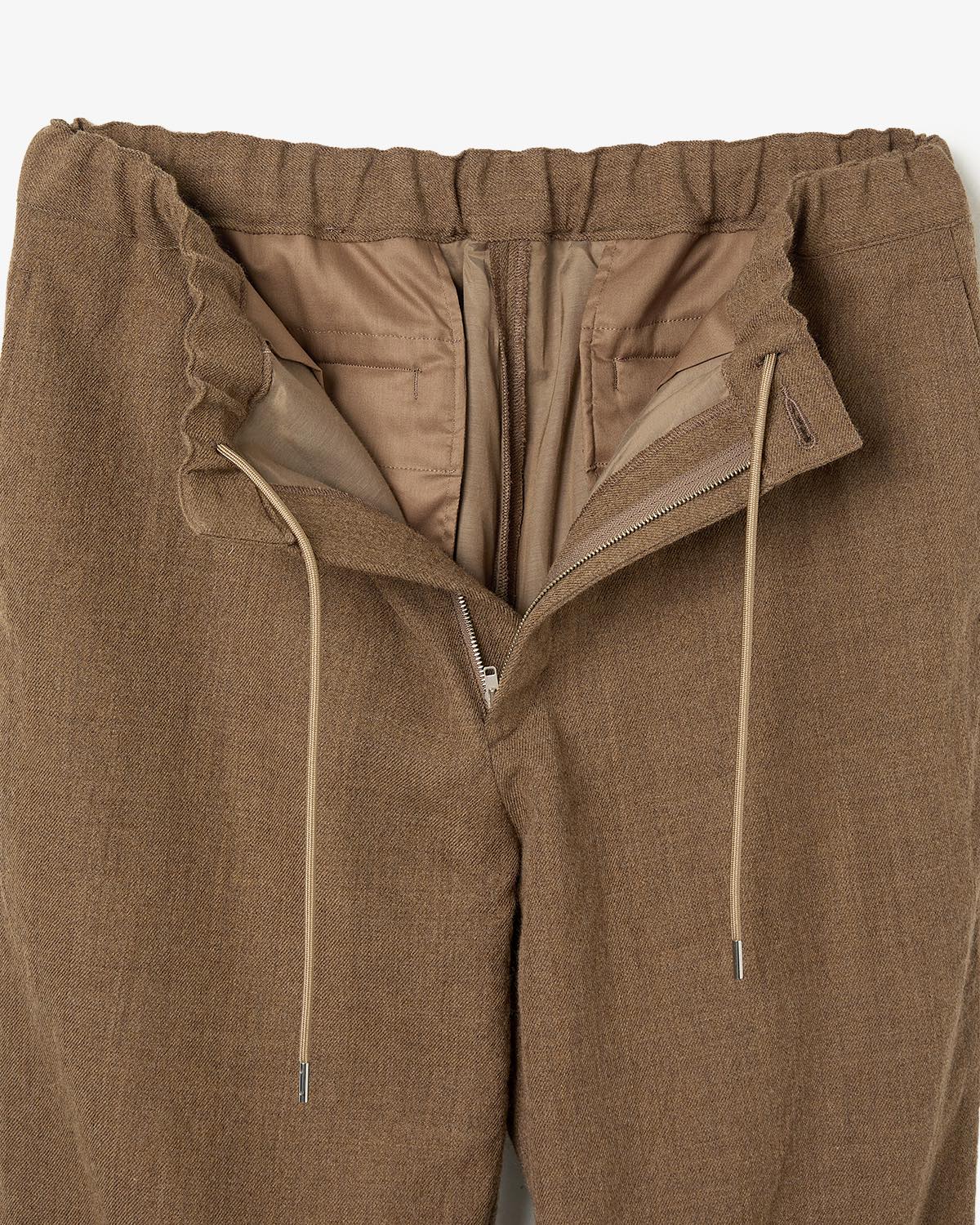WOOL SERGE SHOECUT EASY PANTS for COVERCHORD