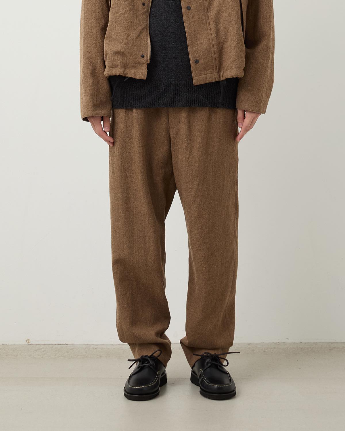 WOOL SERGE SHOECUT EASY PANTS for COVERCHORD