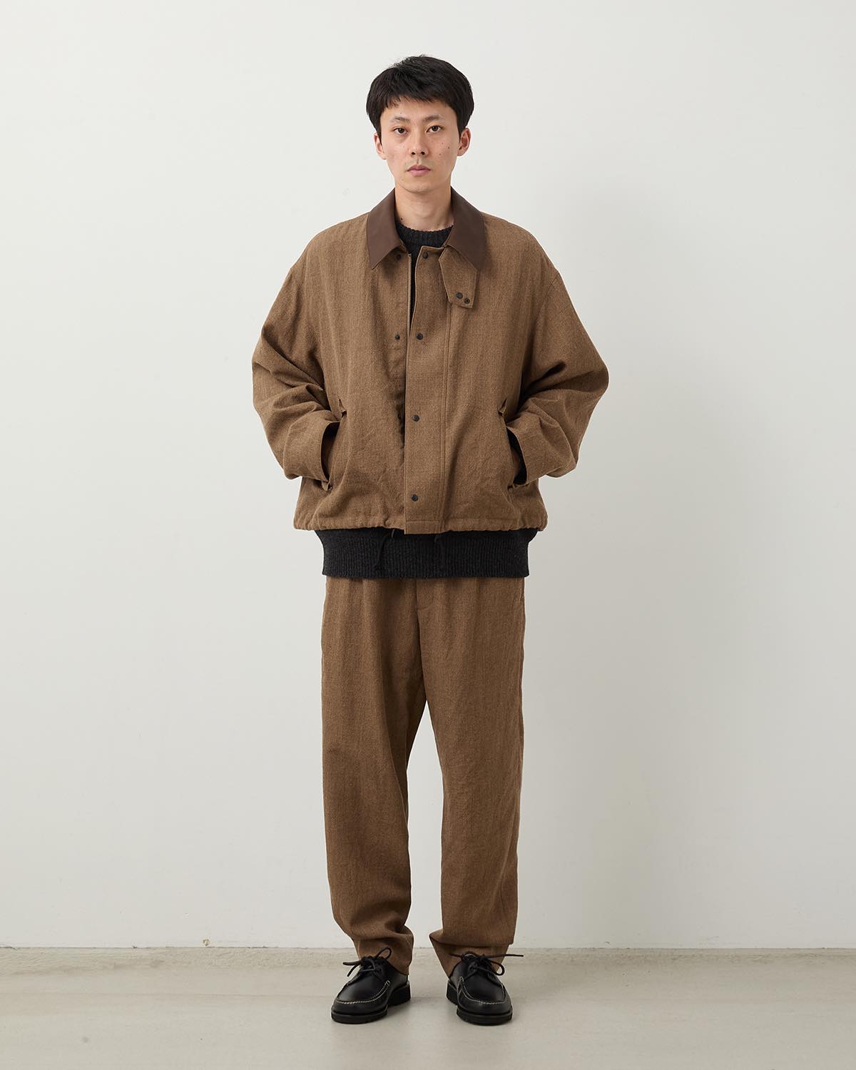 WOOL SERGE SHOECUT EASY PANTS for COVERCHORD