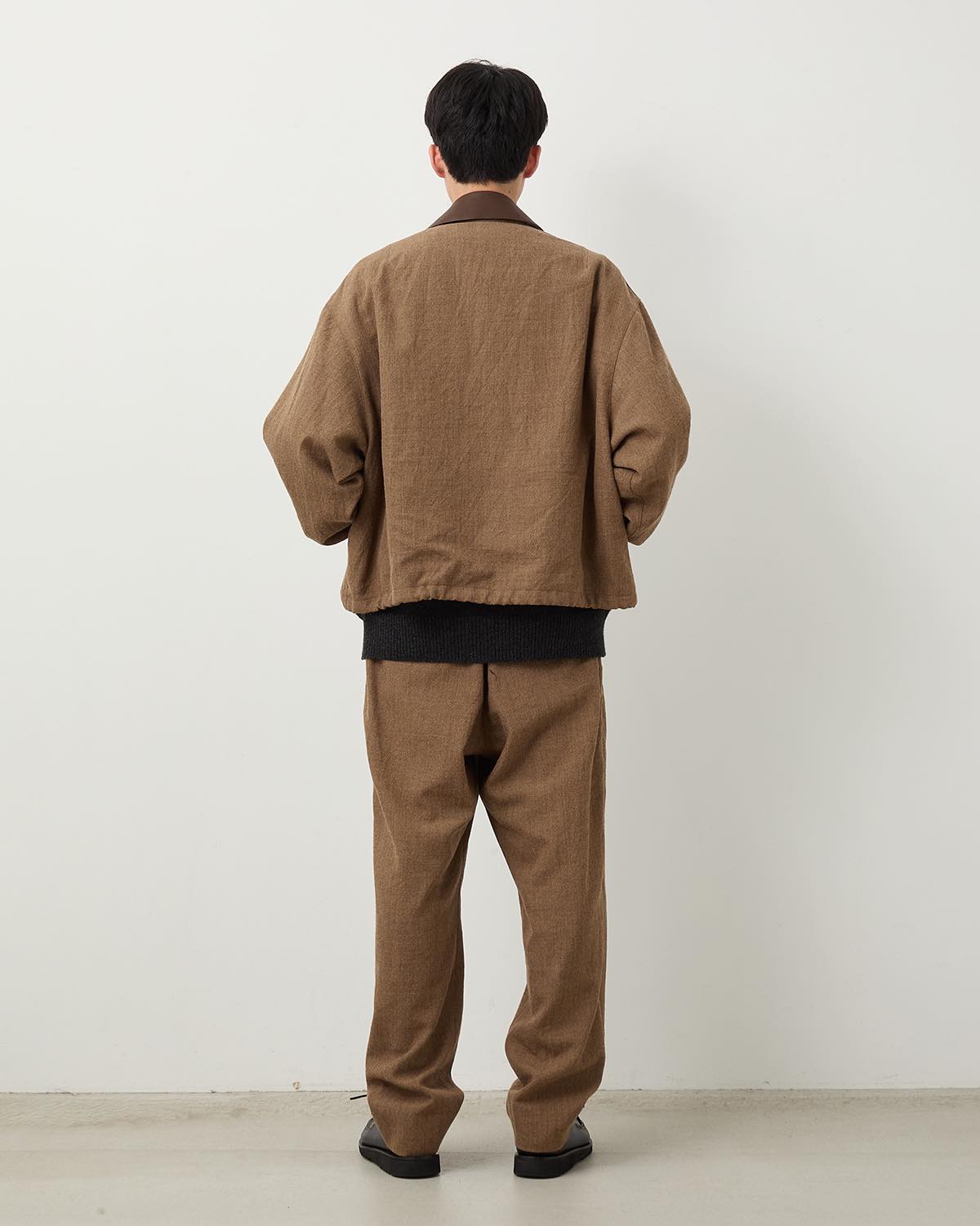 WOOL SERGE SHOECUT EASY PANTS for COVERCHORD