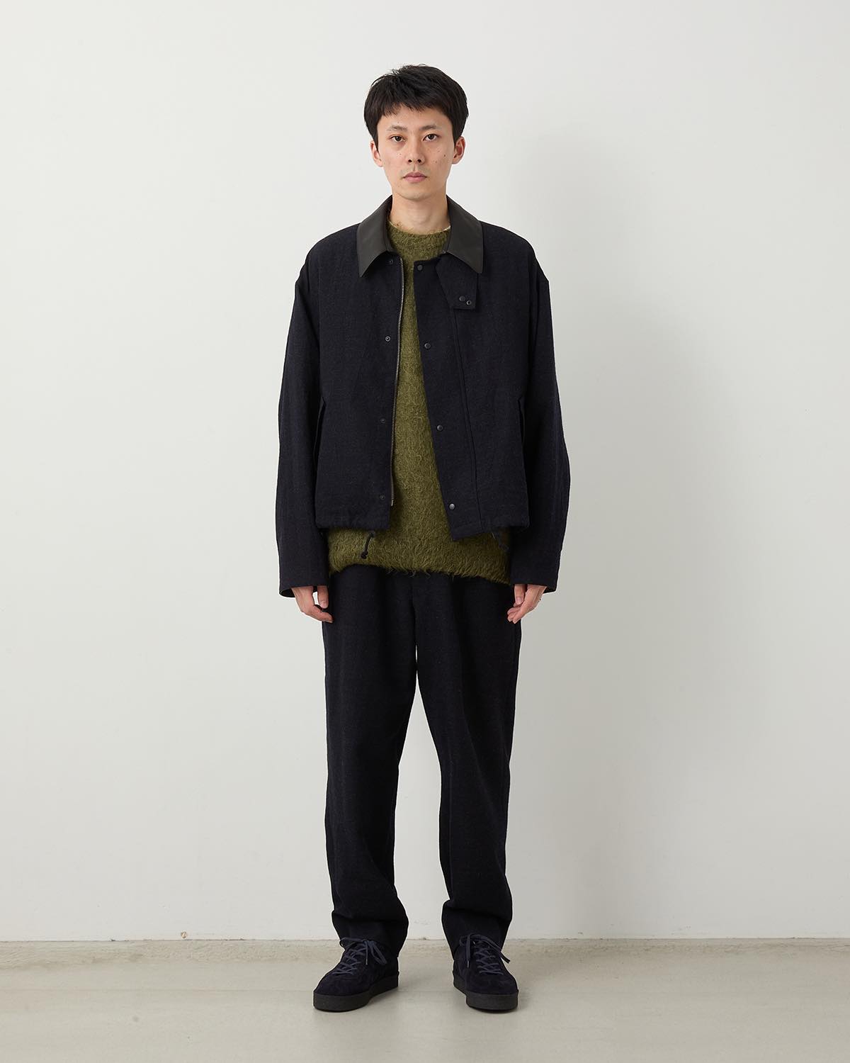 WOOL SERGE SHOECUT EASY PANTS for COVERCHORD