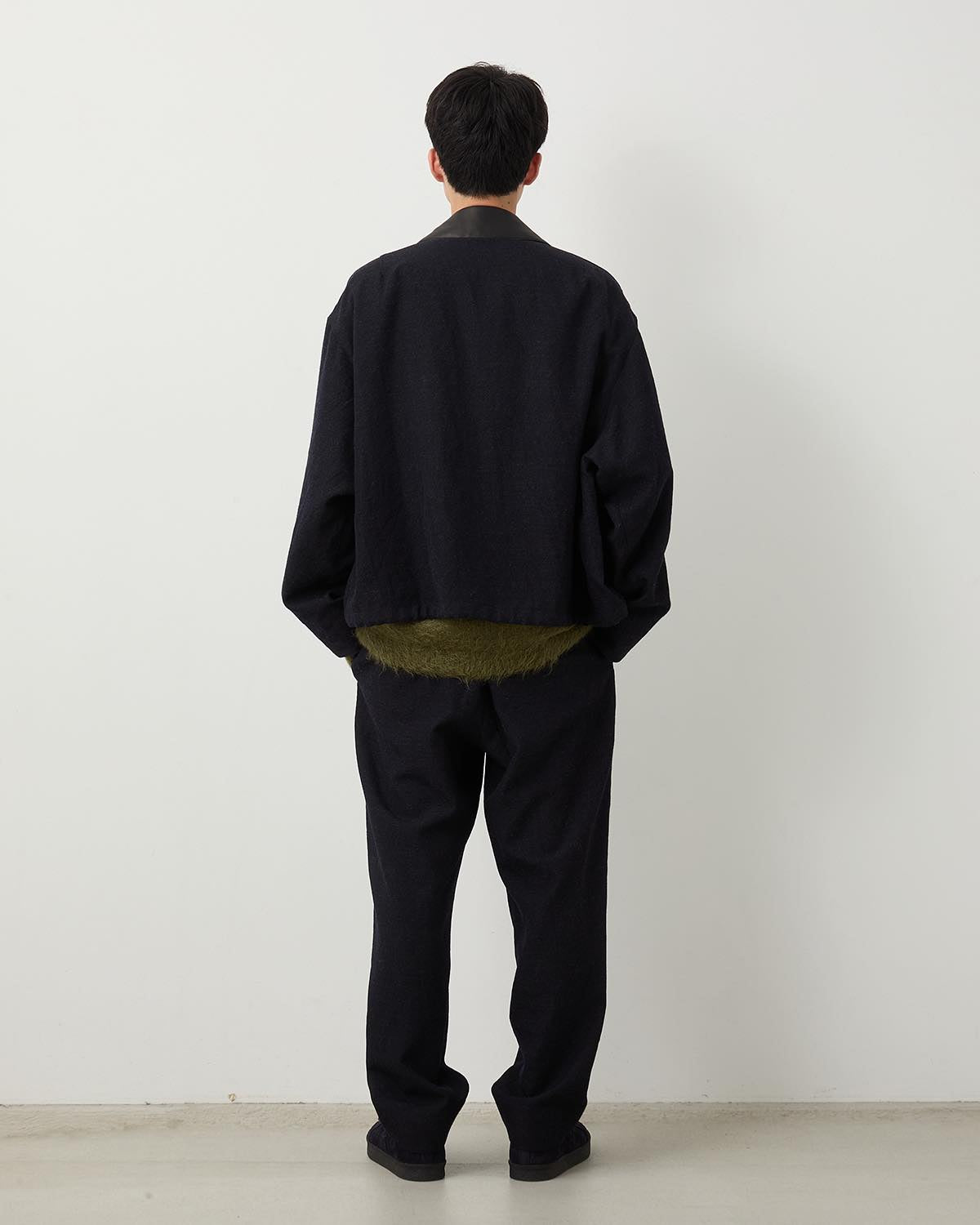 WOOL SERGE SHOECUT EASY PANTS for COVERCHORD