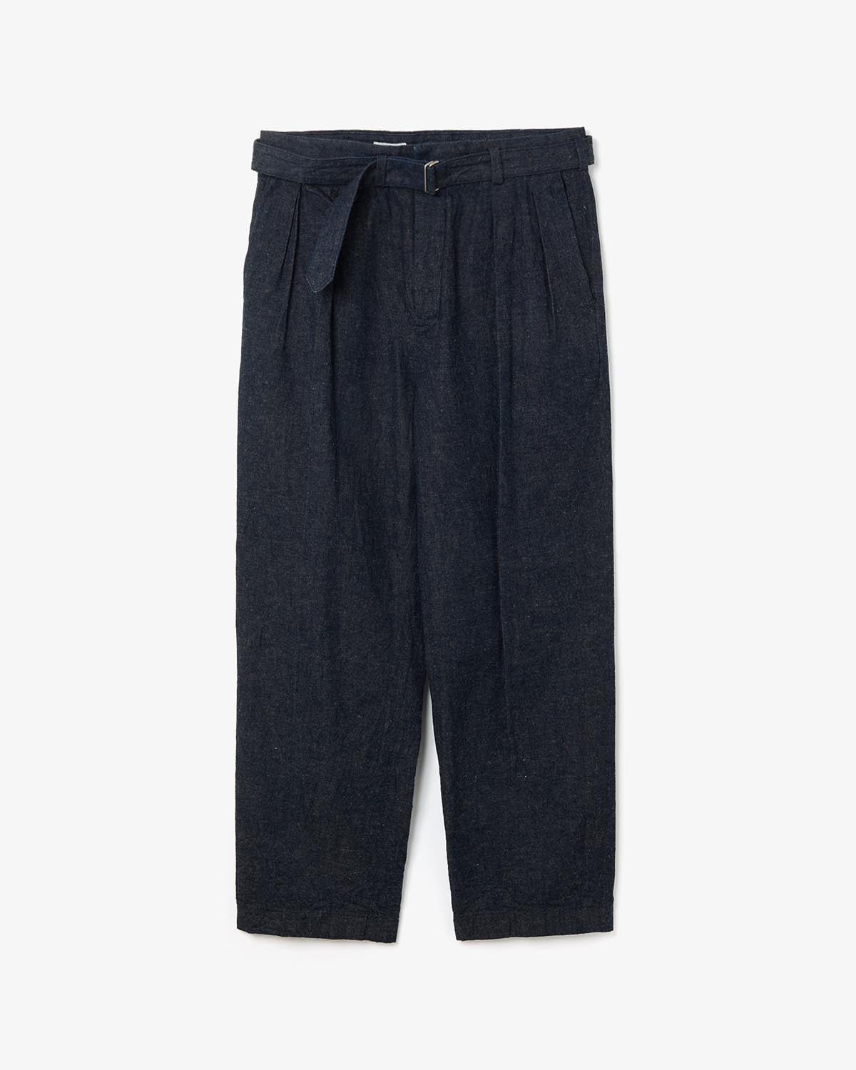 COTTON LINEN DENIM RIVIERA TROUSERS
