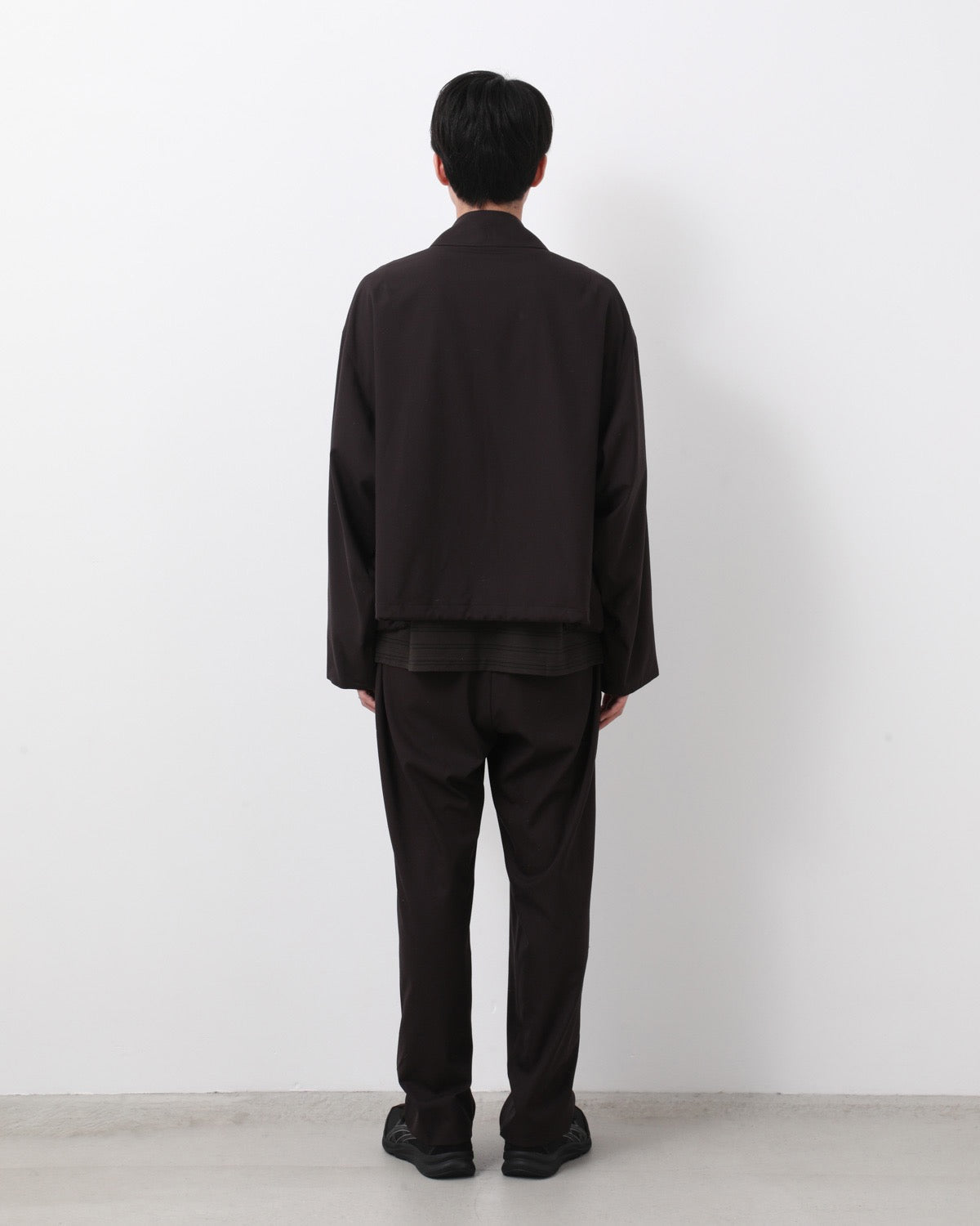 WOOL POPLIN SHOECUT EASY PANTS for COVERCHORD