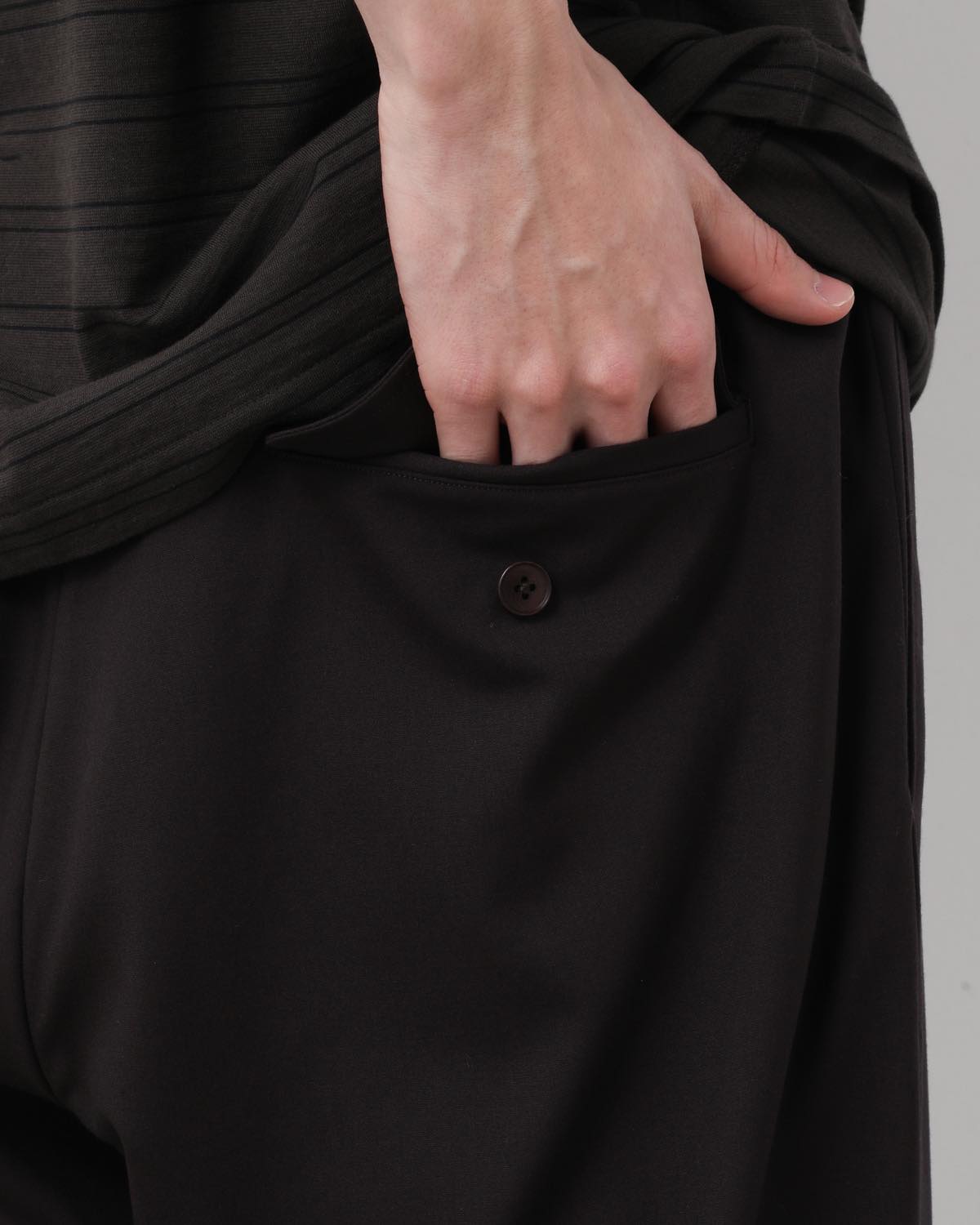 WOOL POPLIN SHOECUT EASY PANTS for COVERCHORD