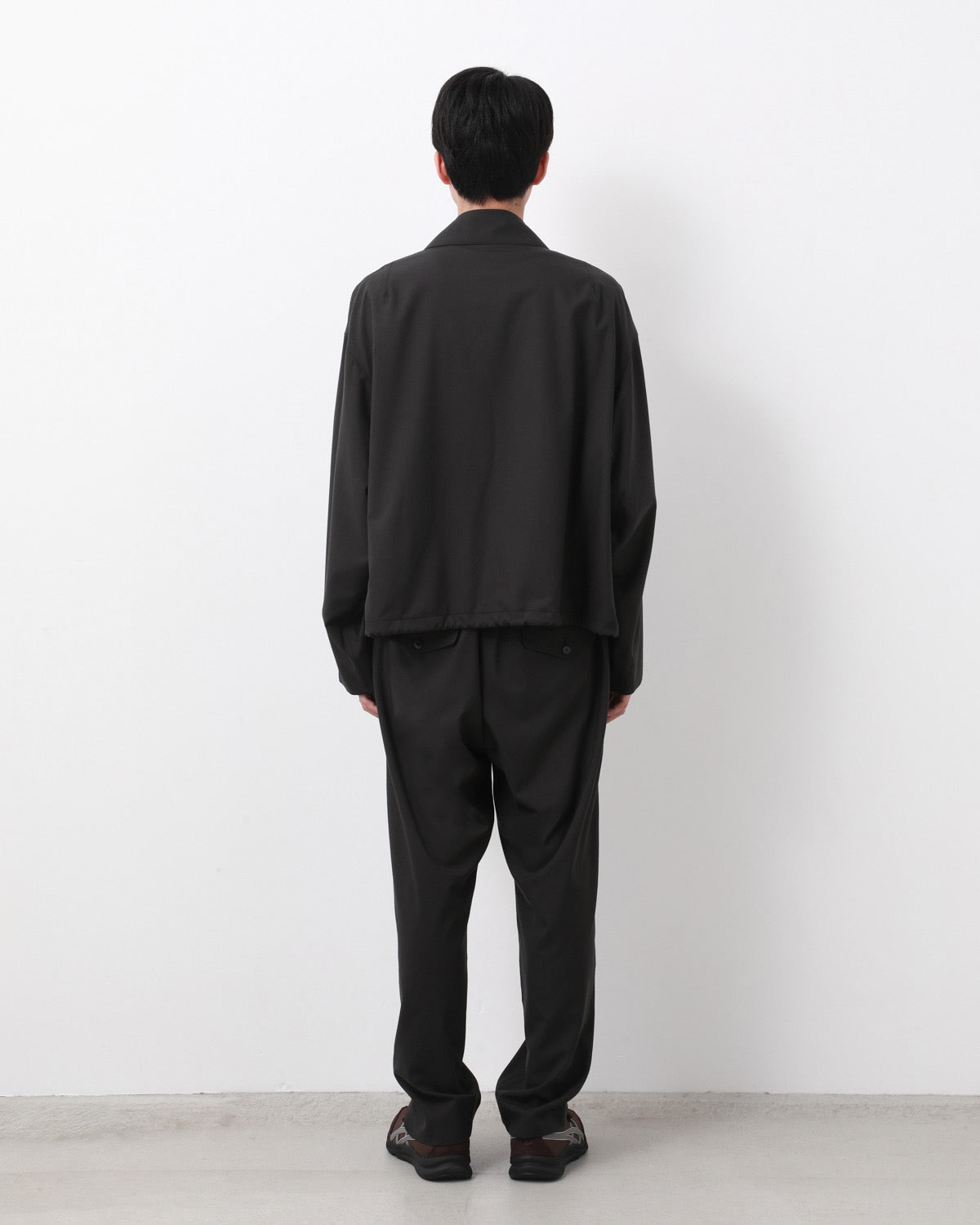 WOOL POPLIN SHOECUT EASY PANTS for COVERCHORD