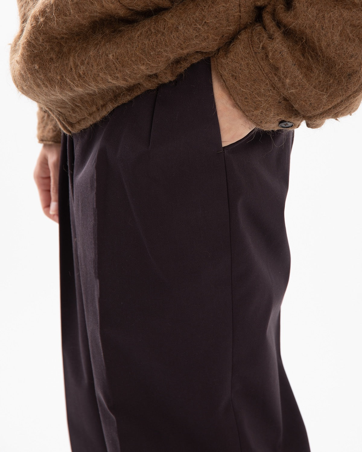 WOOL COTTON CHINO RIVIERA PANTS