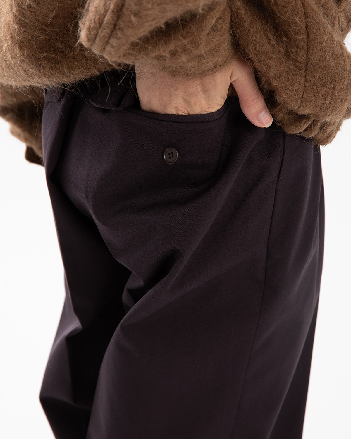 WOOL COTTON CHINO RIVIERA PANTS