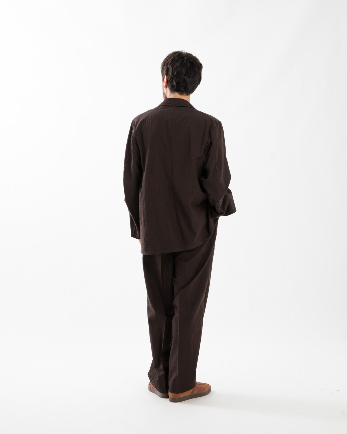 WOOL VINTAGE GABARDINE SHOECUT SLACKS