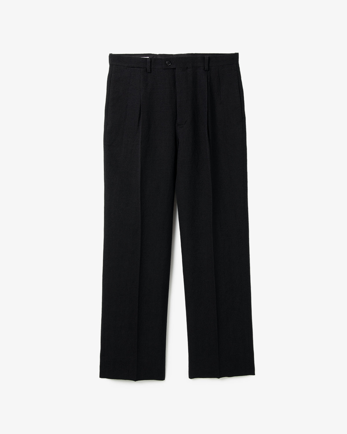 WOOL HEMP MESH NEUTRAL TROUSERS