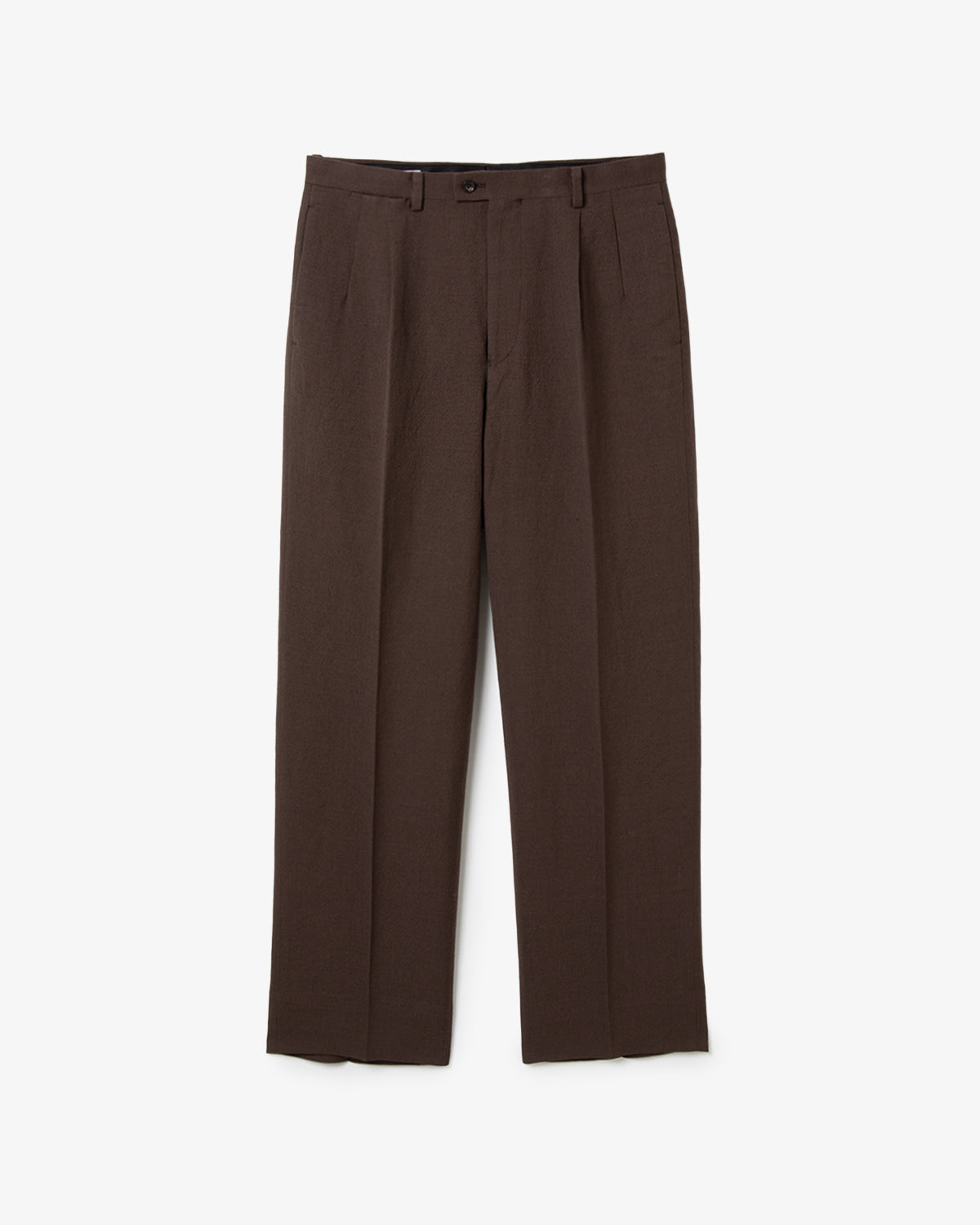 WOOL HEMP MESH NEUTRAL TROUSERS