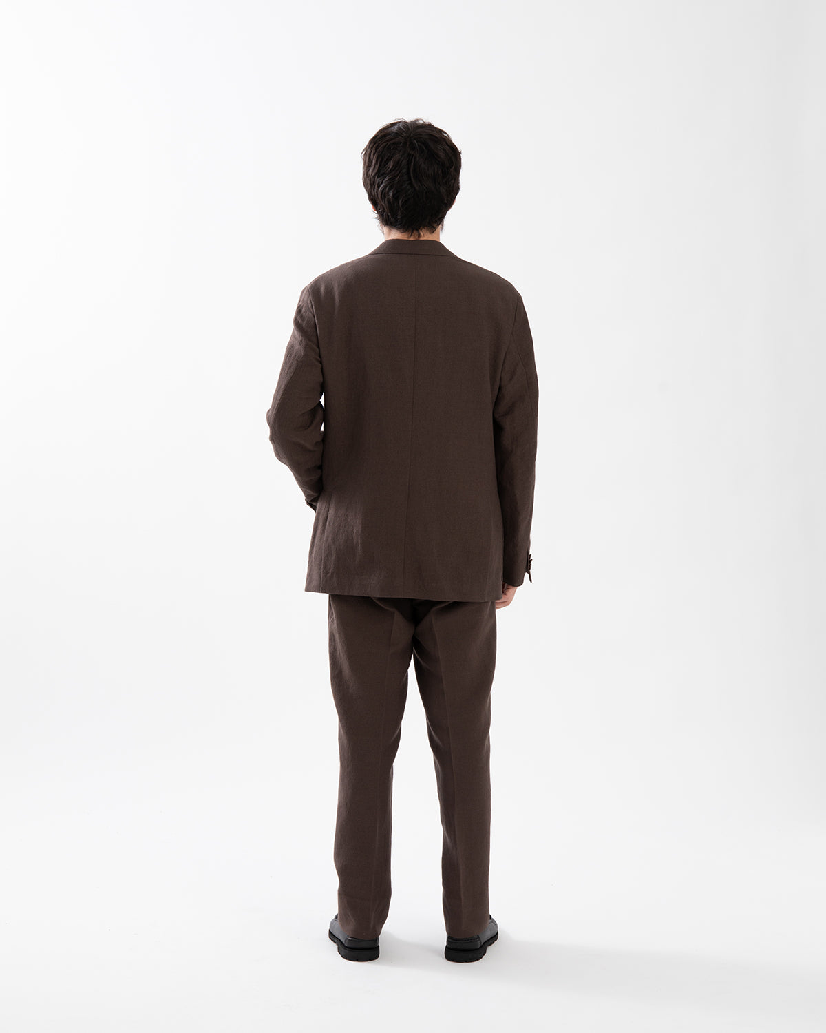 WOOL HEMP MESH NEUTRAL TROUSERS