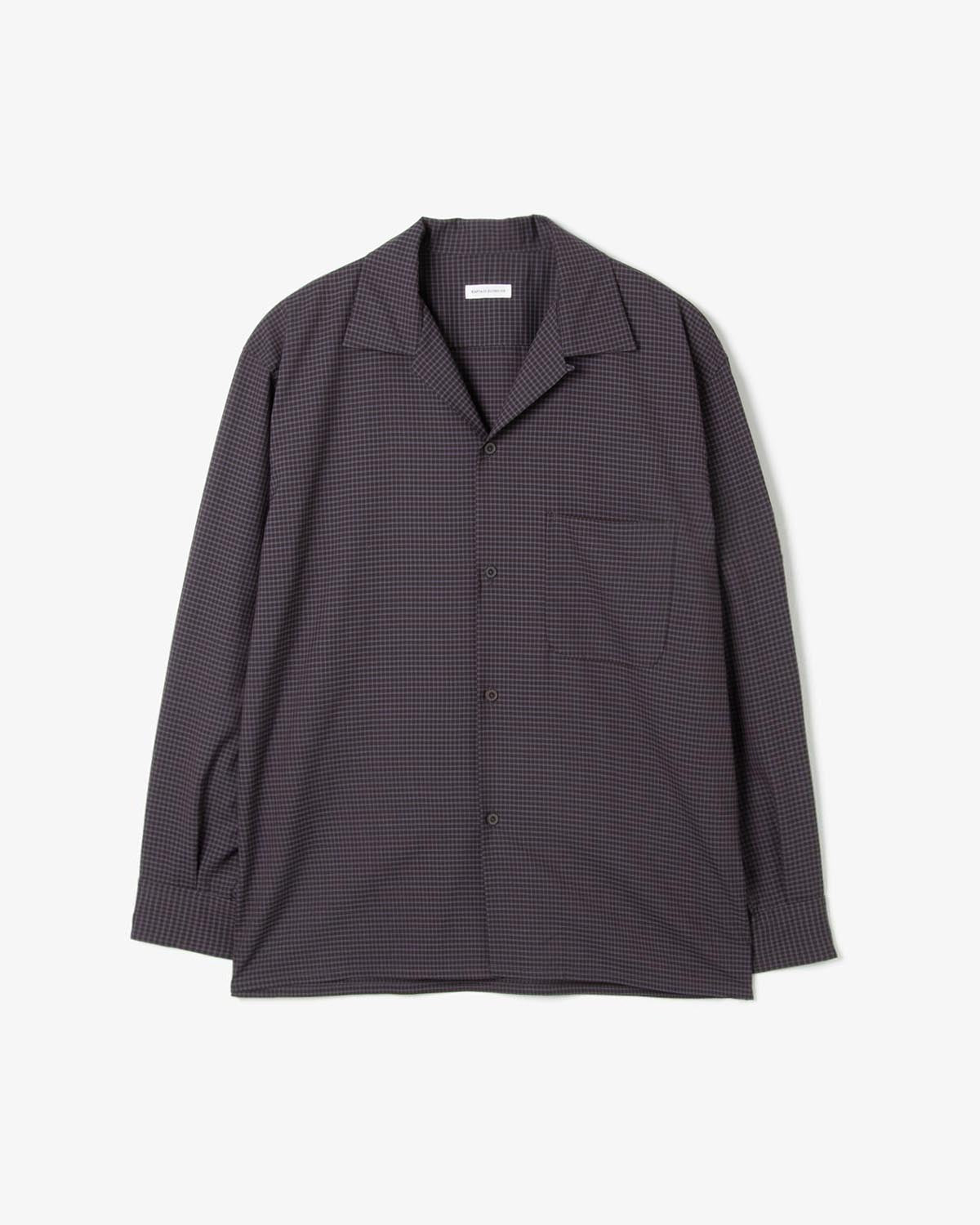 SUMMER WOOL OPEN COLLAR SHIRT
