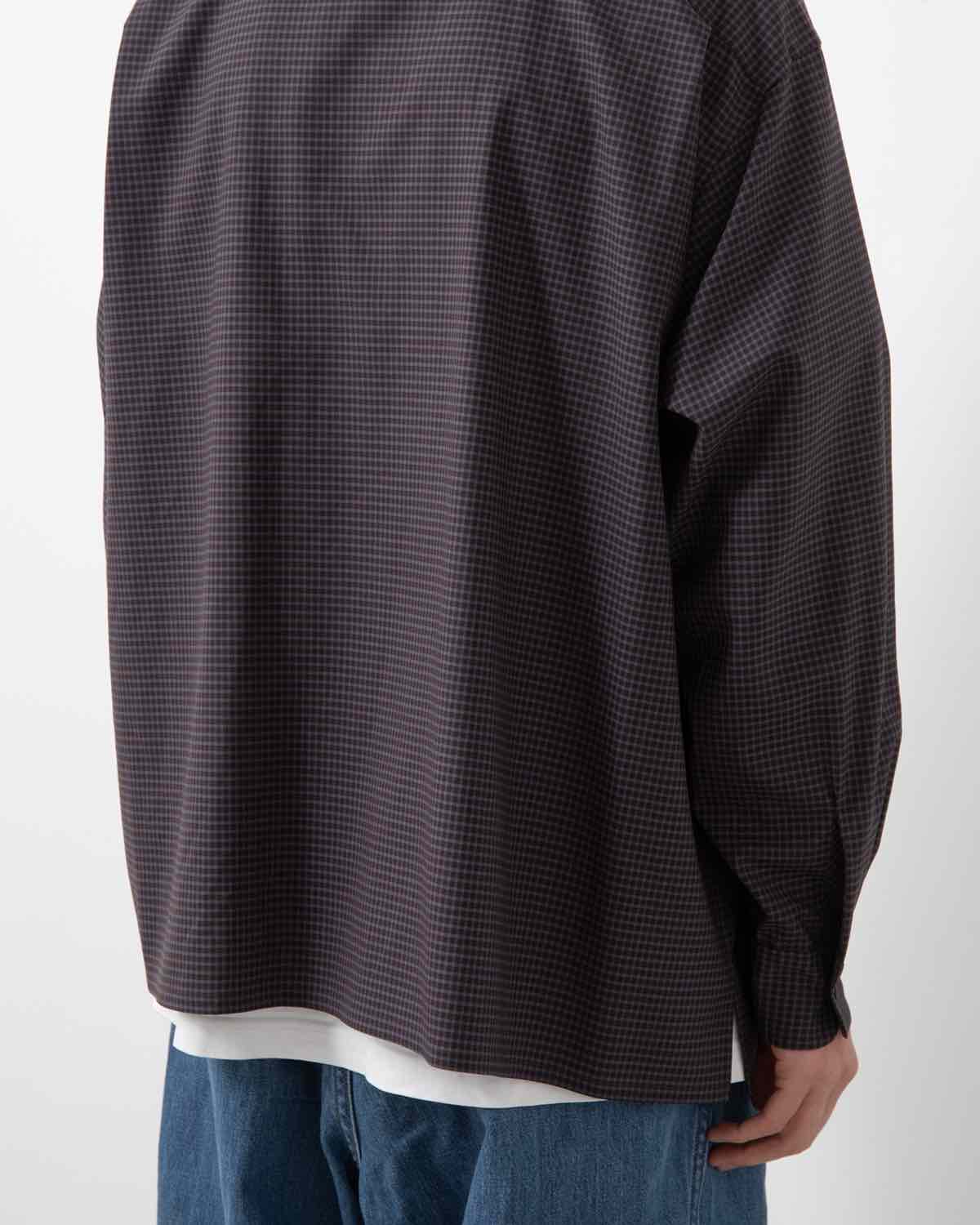 SUMMER WOOL OPEN COLLAR SHIRT