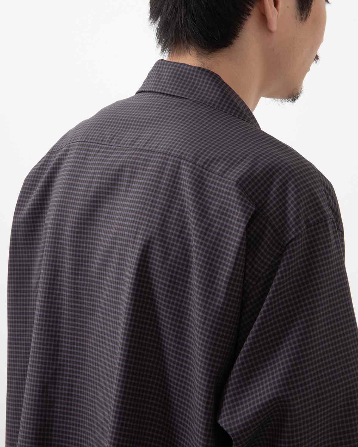 SUMMER WOOL OPEN COLLAR SHIRT