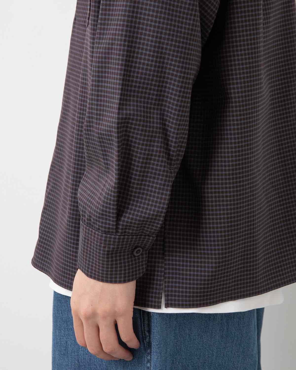 SUMMER WOOL OPEN COLLAR SHIRT