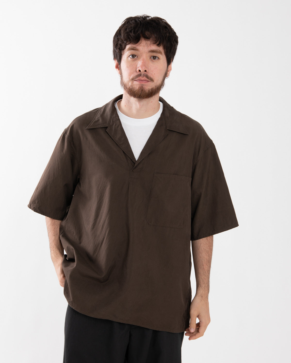 SILK PULLOVER SS SHIRT