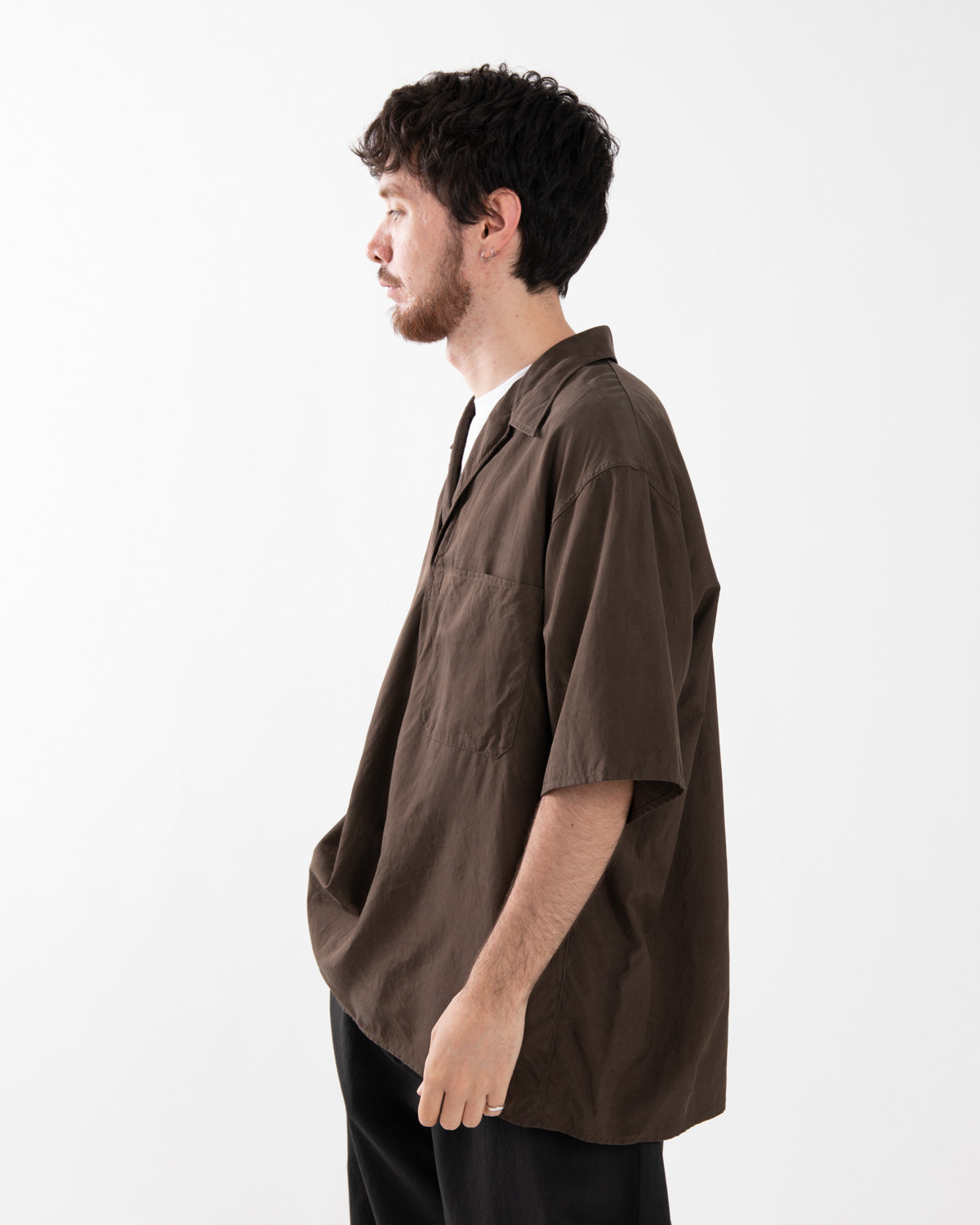 SILK PULLOVER SS SHIRT