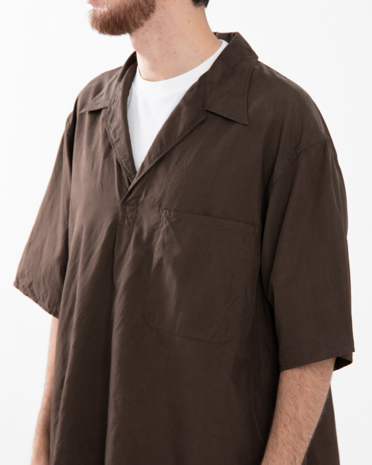 SILK PULLOVER SS SHIRT