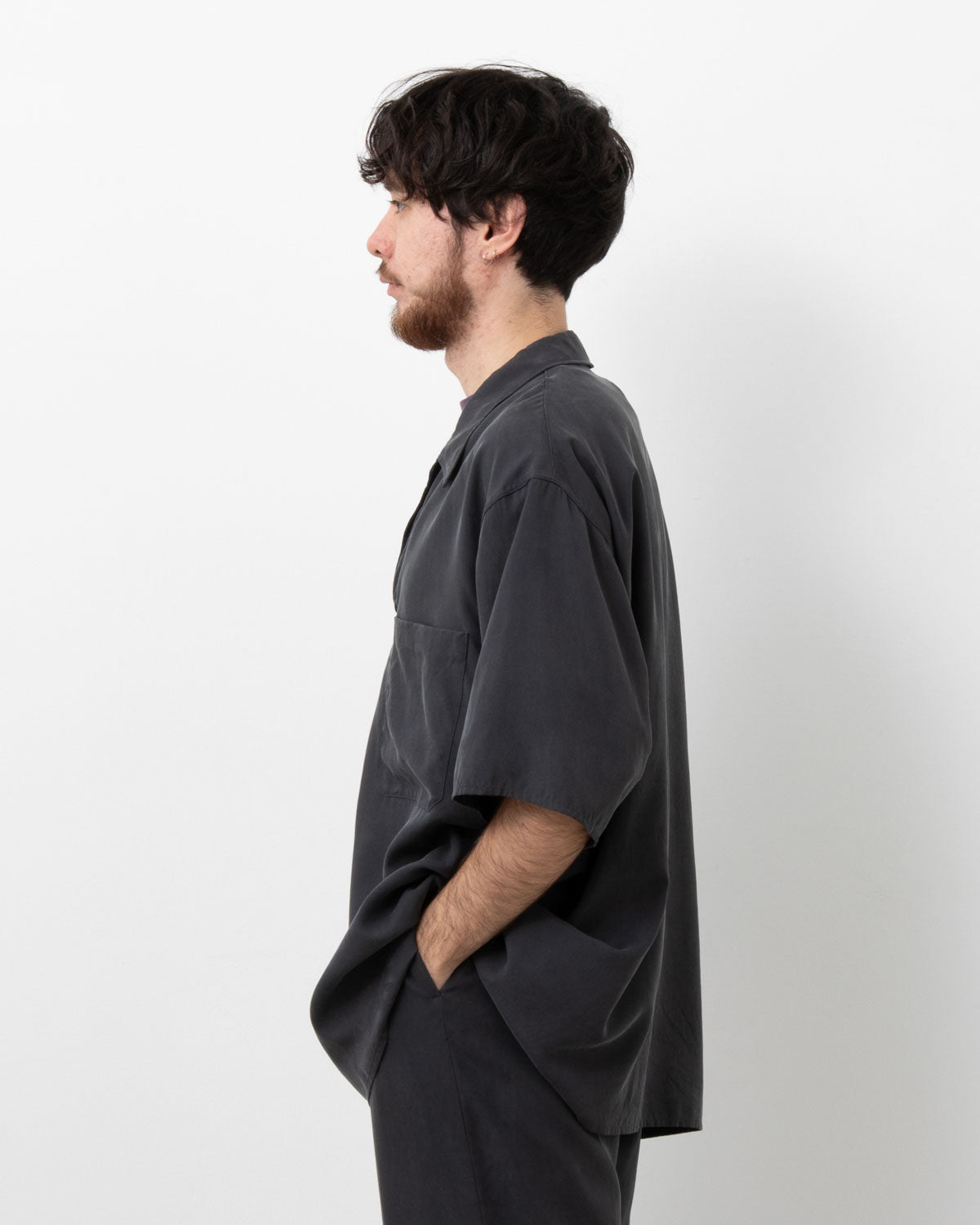 SILK PULLOVER SS SHIRT
